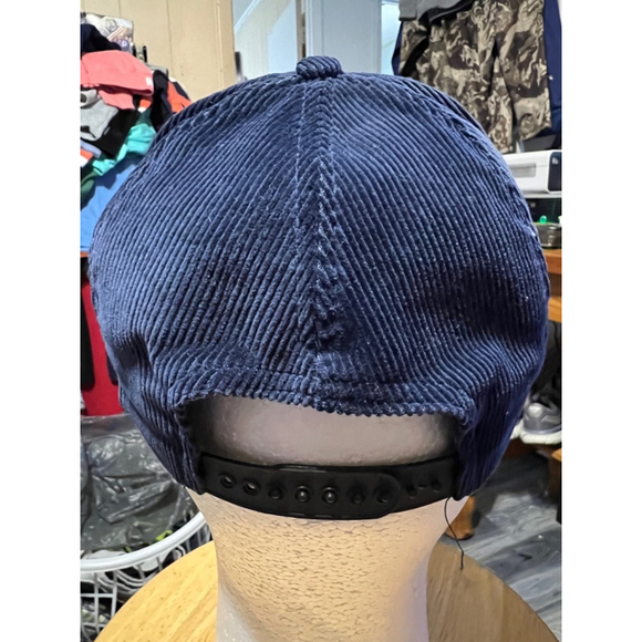 Unisex Unbranded Hat Adjustable Blue Mt McKinley Corduroy SnapBack Hat - Picture 3 of 5